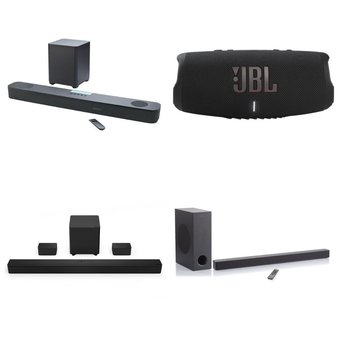 CLEARANCE! Pallet – 24 Pcs – Speakers, Accessories, Boombox, CD Players, Turntables – Customer Returns – VIZIO, onn., COBY, Blackweb