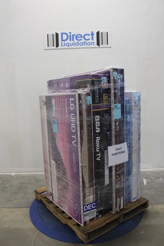Pallet – 5 Pcs – TVs – Customer Returns – LG, RCA, HISENSE, Onn