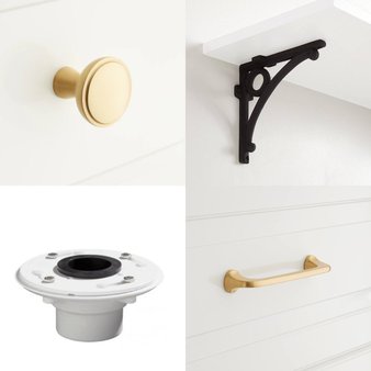 Pallet – 283 Pcs – Hardware, Kitchen & Bath Fixtures, Bath, Decor – Open Box Like New – Signature Hardware, AMEROCK LLC, SAVOY HOUSE / RENAISSANCE GUILD, Miseno