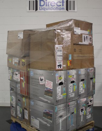 Pallet – 23 Pcs – All-In-One Computers – Salvage – HP, UNBRANDED, LENOVO