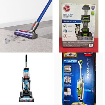 Pallet – 9 Pcs – Vacuums – Damaged / Missing Parts / Tested NOT WORKING – Bissell, Hoover, Dyson