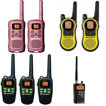 Pallet – 36 Pcs – Radios, Walkie Talkies & Camping Gear – Customer Returns – Motorola, Uniden, Cobra, Motorola 2 Way Radio