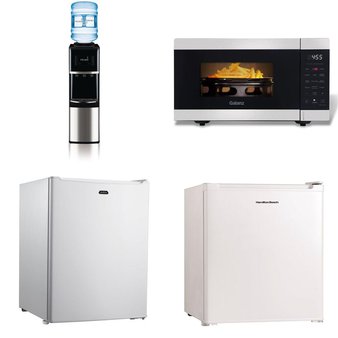 Pallet – 8 Pcs – Microwaves, Bar Refrigerators & Water Coolers – Customer Returns – Hamilton Beach, Primo, Sunbeam, Mainstay’s