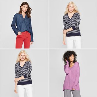 100 Pcs – Shirts & Blouses – New – Retail Ready – A New Day, Universal Thread