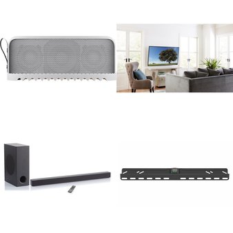Pallet – 10 Pcs – Speakers, Accessories, Portable Speakers – Customer Returns – onn., Onn, Sanus VuePoint, SANUS