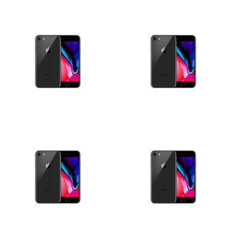 5 Pcs – Apple iPhone 8 – Refurbished (GRADE B – Unlocked) – Models: MQ7F2LL/A, MQ6K2LL/A, MQ812LL/A, 3D032LL/A