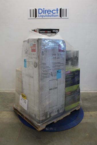 Pallet – 9 Pcs – Power Tools, Pressure Washers – Customer Returns – RIDGID, RYOBI, BLACK & DECKER