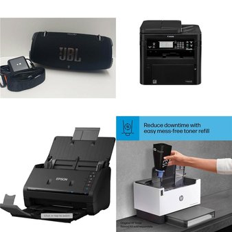 CLEARANCE! Pallet – 87 Pcs – Other, Networking, All-In-One, Portable Speakers – Customer Returns – onn., Tech Squared, Canon, Netgear