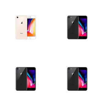 14 Pcs – Apple iPhone 8 – Refurbished (GRADE A – Unlocked) – Models: 3D032LL/A, MQ7H2LL/A, MQ6K2LL/A, MQ6L2LL/A