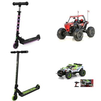 3 Pallets – 132 Pcs – Vehicles, Trains & RC, Not Powered, Action Figures – Customer Returns – New Bright, Jetson, Paw Patrol, Madd Gear