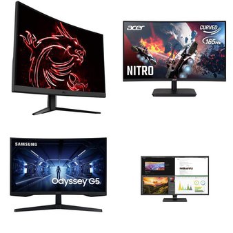 Pallet – 31 Pcs – Monitors, Microsoft – Damaged / Missing Parts / Tested NOT WORKING – ACER, LG, MSI, Samsung