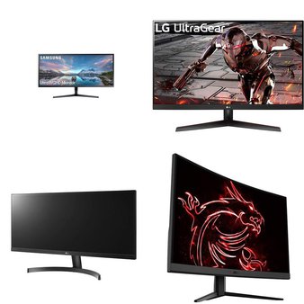 Pallet – 54 Pcs – Powered, Monitors, Audio Headsets – Damaged / Missing Parts / Tested NOT WORKING – Jetson, LG, Samsung, Hover-1