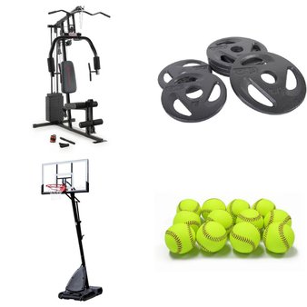 Pallet – 6 Pcs – Outdoor Sports, Exercise & Fitness – Customer Returns – Athletic Works, Spalding, CAP, Ozark Trail