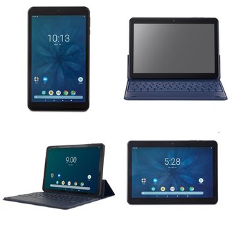 17 Pcs – Onn Tablets – Refurbished (GRADE A, GRADE B) – Models: 100005207, 100002435, 100005208, 10.1″ 2-in-1 Android Tablet with Keyboard