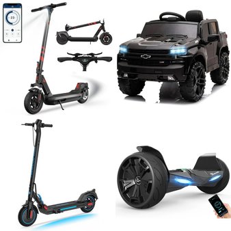 Pallet – 12 Pcs – Vehicles, Powered, Exercise & Fitness, Game Room – Customer Returns – Funcid, Funtok, Fixtech, RCB
