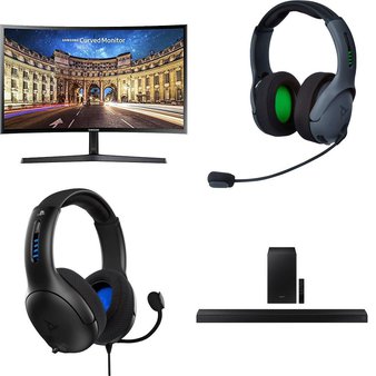 Pallet – 42 Pcs – Monitors, Audio Headsets – Damaged / Missing Parts / Tested NOT WORKING – Samsung, PDP, Microsoft, ACER