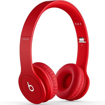 5 Pcs – Refurbished Beats by Dr. Dre Solo HD Drenched in Red Over Ear Headphones MH9G2AM/A (GRADE A – Original Box)