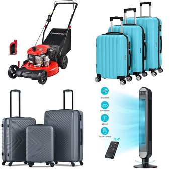 Pallet – 13 Pcs – Luggage, Fans, Mowers, Unsorted – Customer Returns – Zimtown, Dreo, Sunbee, PowerSmart