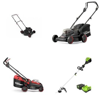 Pallet – 15 Pcs – Trimmers & Edgers, Mowers, Hedge Clippers & Chainsaws, Unsorted – Customer Returns – Hyper Tough, GreenWorks Tools, Hart, Ozark Trail