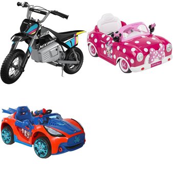 Pallet – 3 Pcs – Vehicles – Customer Returns – Razor, Disney, Spider-Man