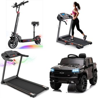 Pallet – 4 Pcs – Exercise & Fitness, Powered, Vehicles – Customer Returns – EVERCROSS, Funtok, MARNUR, MaxKare