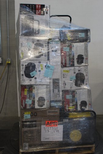 Pallet – 21 Pcs – Power Tools, Pressure Washers, Generators – Customer Returns – Briggs & Stratton, BLACK & DECKER, HyperTough