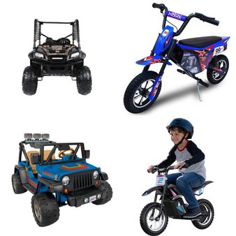 CLEARANCE! Pallet – 4 Pcs – Vehicles, Outdoor Sports – Customer Returns – Realtree, Mattel, Razor, M8TRIX