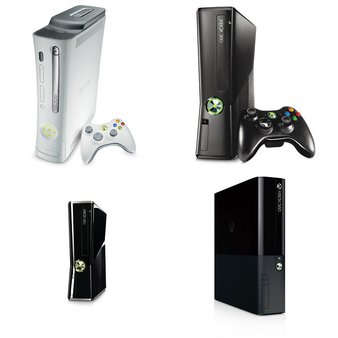 55 Pcs – Microsoft XBox 360 Consoles – Refurbished (GRADE A) – Models: L9V-00002, RKB-00001, RKH-00041, XBOX 360 console white – Video Game Consoles