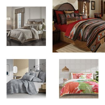 6 Pallets – 1025 Pcs – Curtains & Window Coverings, Rugs & Mats, Bedding Sets, Decor – Like New or New Customer Returns – JC Penney