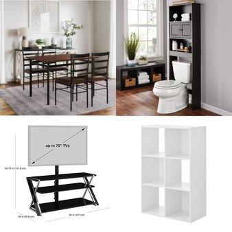 Pallet – 19 Pcs – Kids, TV Stands, Wall Mounts & Entertainment Centers, Office, Kitchen & Dining – Overstock – Mainstays