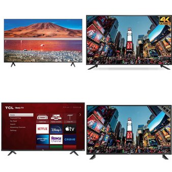 11 Pcs – LED/LCD TVs – Refurbished (GRADE A) – RCA, TCL, Samsung, HISENSE