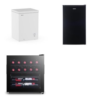 Pallet – 5 Pcs – Refrigerators, Freezers, Bar Refrigerators & Water Coolers – Customer Returns – Galanz, HISENSE, Midea