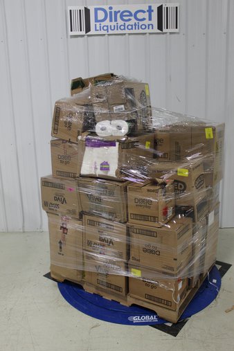 Pallet – 42 Pcs – Disposable Tableware, Decorations & Favors – Customer Returns – Amscan, Dixie, Viva Signature, Quilted Northern