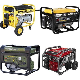 Pallet – 4 Pcs – Home Generators – Customer Returns – Black Max, Sportsman, DuroStar, McCulloch
