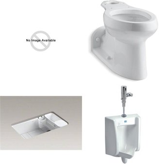 Pallet – 14 Pcs – Kitchen & Bath Fixtures, Hardware, Kitchen & Dining – Customer Returns – Kohler, Toto, Signature Hardware, ELKAY