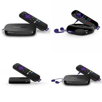 10 Pcs – Roku Streaming Media Players – Refurbished (GRADE C) – Models: 3700RW, 4620RW, 2720X, 4630X