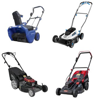 Pallet – 6 Pcs – Mowers, Fireplaces, Snow Removal – Customer Returns – Hart, Mm, Hyper Tough, Snow Joe