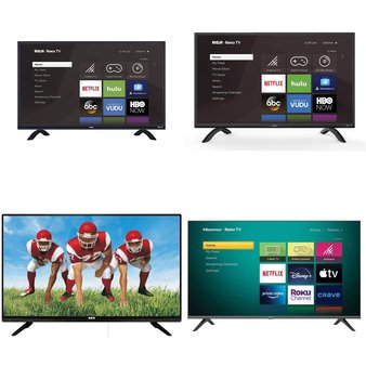 Truckload – 20 Pallets – 315 Pcs – TVs – Tested Not Working (Cracked Display) – RCA, TCL, Samsung, HISENSE