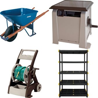 6 Pallets – 45 Pcs – Gardening Hand Tools, Accessories, Storage & Organization, Grills & Outdoor Cooking – Customer Returns – Craftsman, Ames, Jackson, Weber