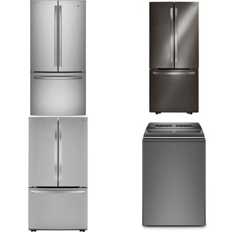 4 Pcs – Refrigerators – Like New, Open Box Like New – LG, GE, Whirlpool Corporation