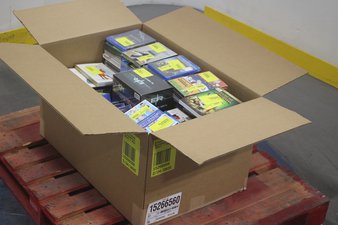 1 Parcel Box – 205 Pcs – DVD Discs, Blu-ray Discs, Ink, Toner, Accessories & Supplies – NEW/SEALED Products – Walmart