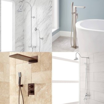 Pallet – 17 Pcs – Kitchen & Bath Fixtures, Hardware, Unsorted, Bath – Open Box Like New – Signature Hardware, Delta Faucet Co