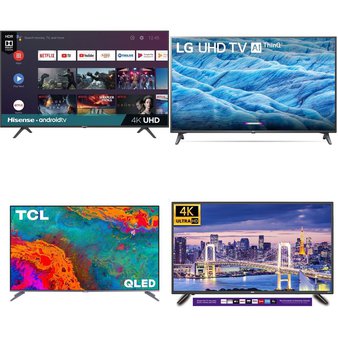 5 Pcs – LED/LCD TVs – Refurbished (GRADE A) – HISENSE, TCL, LG, RCA