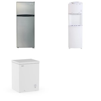 Pallet – 4 Pcs – Refrigerators, Bar Refrigerators & Water Coolers, Freezers – Customer Returns – Frigidaire, Great Value, HISENSE