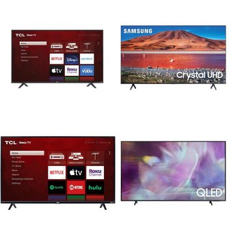 36 Pcs – LED/LCD TVs – Refurbished (GRADE A, GRADE B) – TCL, Samsung, VIZIO, Onn