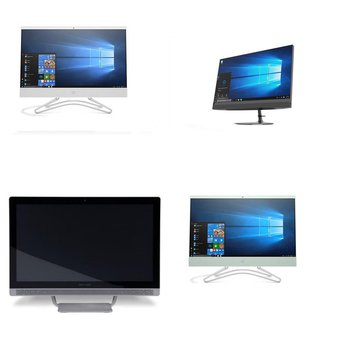 5 Pcs – Desktop & All-In-One Computers – Salvage – HP, LENOVO