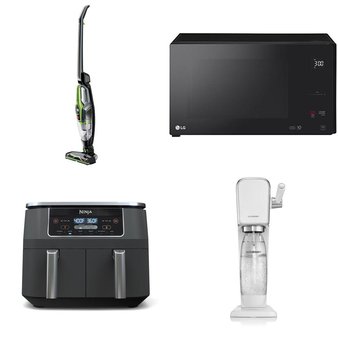 Pallet – 28 Pcs – Vacuums, Microwaves, Kettles & Ice Tea Makers, Kitchen & Dining – Open Box Customer Returns – Bissell, LG, Hyper Tough, SodaStream