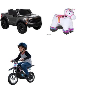 Pallet – 3 Pcs – Vehicles – Customer Returns – STABLE BUDDIES, Razor, HUFFY CORPORATION