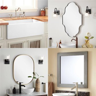 Pallet – 12 Pcs – Decor, Unsorted, Kitchen & Dining, Bath – Open Box Like New – Signature Hardware