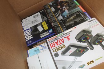 6 Parcel Boxes – 255 Pcs – Gaming Controllers, Headsets, and Chargers – Untested Customer Returns – Microsoft, PowerA, NINTENDO, DREAMGEAR